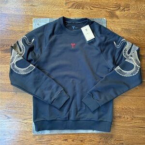 Kobe Year Of Mamba Nike Therma Crewneck Black Sweatshirt Size Small-tal